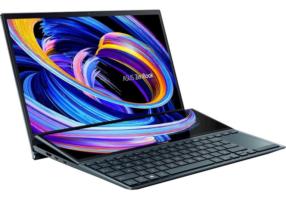 Ноутбук Asus Zenbook Pro Duo UX582HM-H2033X (90NB0V11-M001V0) Blue Core i7-11800H/16G/1Tb SSD/15,6" UHD OLED Touch/NV RTX3060 6G/WiFi/BT/Win11Pro