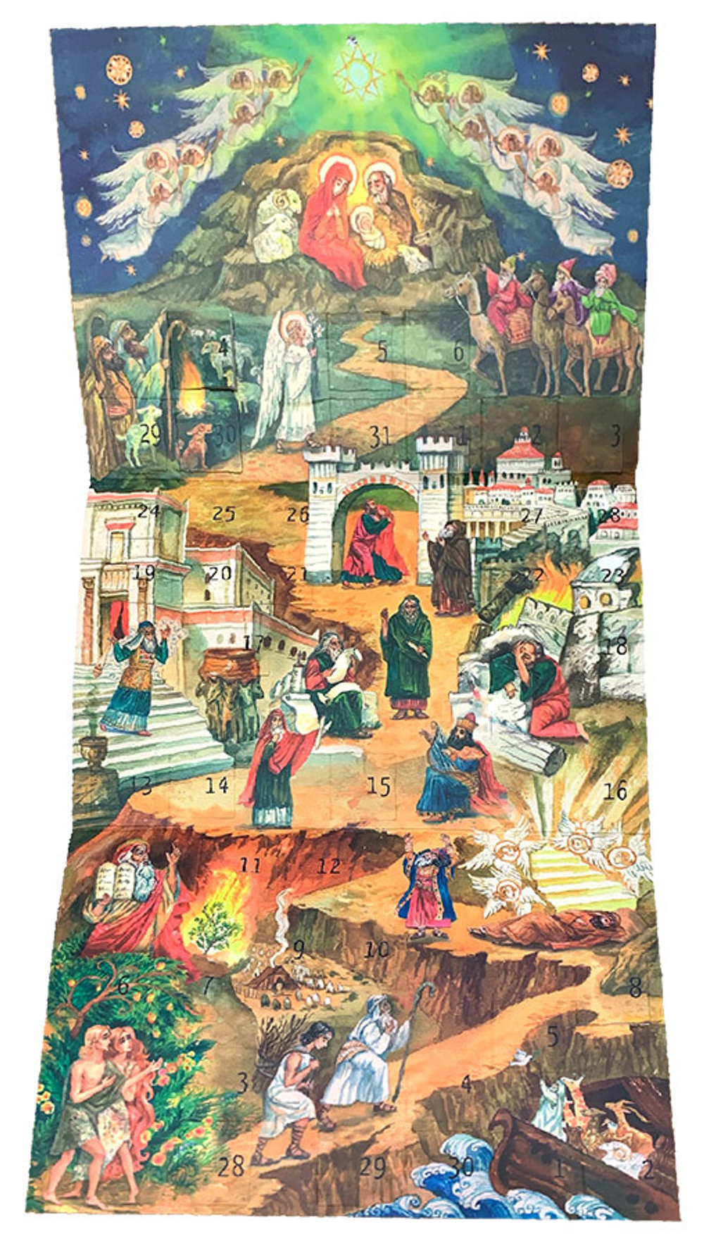 Календарь с окошками и заданиями "По дороге к Рождеству"