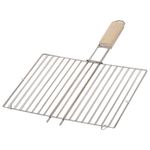 Решетка-гриль универсальная, размер 300х220 мм, глубина 10 мм, никелированное покрытие, РГМ3НЭ