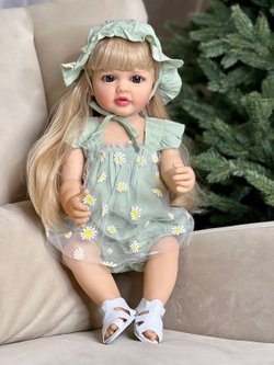 Кукла Реборн виниловая 55см в пакете (FA-105)