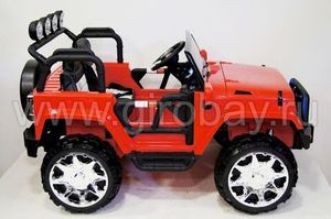 Детский электромобиль River Toys JEEP M777MM красный