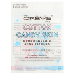 The Creme Shop, Cotton Candy Skin, гидроколлоидные патчи от акне, звезда, сердце и облака, 24 патча