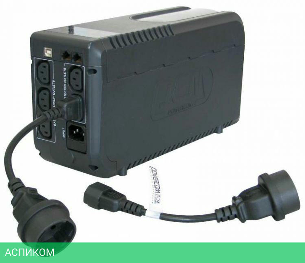 Переходник PowerCom SCUT IEC-320 C14 to Socket Type-F 250V 10A