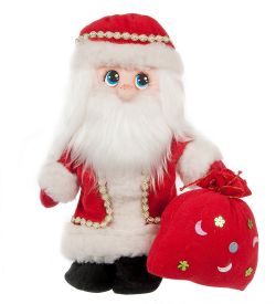 ТК-532 Игрушка лоскутная «Дед Мороз с мешком»