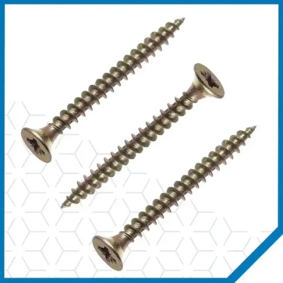 Саморезы Стройметиз универсальные 4.5х40, сталь, покрытие - желтый цинк, 200 шт.