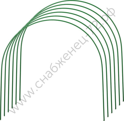 GRINDA 2.0 м, стальные, покрытие ПВХ, 6 шт, дуги для парника (422309-100-070)