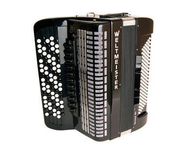 Romance874-IV-120/87-BKIS Romance 874 Аккордеон кнопочный 87/120/IV/11/5, черный, Weltmeister