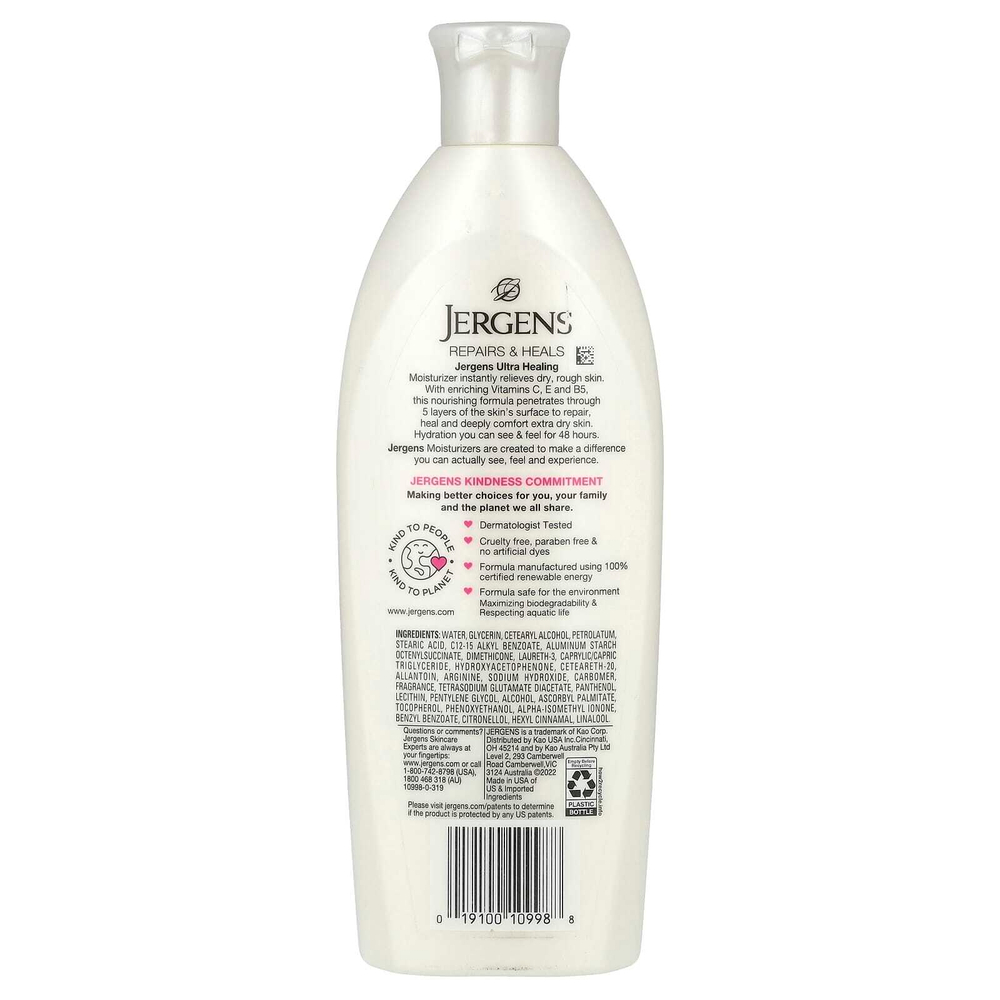 Jergens, Ultra Healing, увлажняющее средство для очень сухой кожи, 295 мл (10 жидк. унц.)
