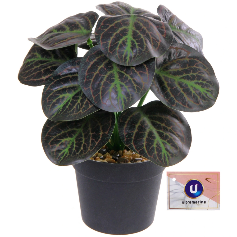 Цветок искусственный в горшке «Антуриум» 22см