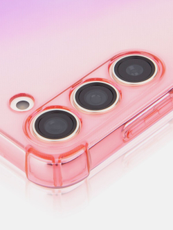 Чехол ROSCO для Samsung Galaxy S23 (арт.SS-S23-HARD-TPU-PINK-PURPLE )