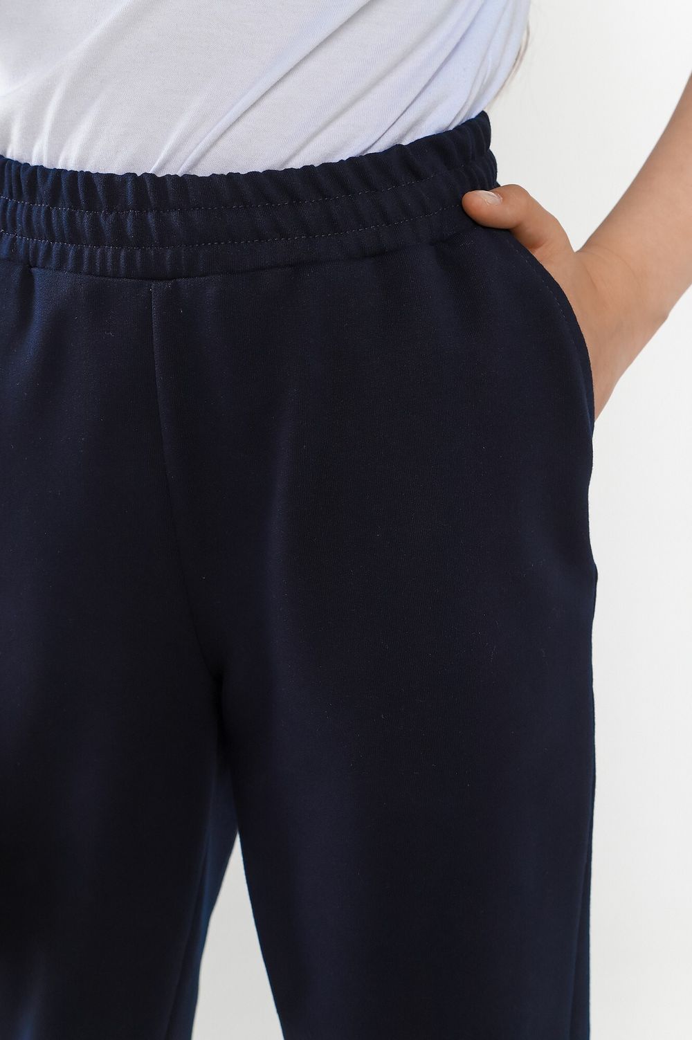 Брюки для девочки Скул-1 Виотекс ТЁМНО-СИНИЙ