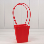 Пакет подарочный 15,5х13х9,5 Ваза для цветов (Красный)