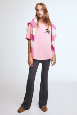 H&M Футболка с принтом, розовый