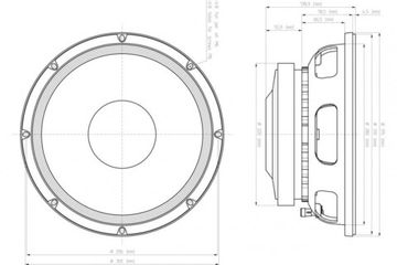 EighteenSound 12LW1400/8 динамик, диаметр 12 дюймов, 900Вт