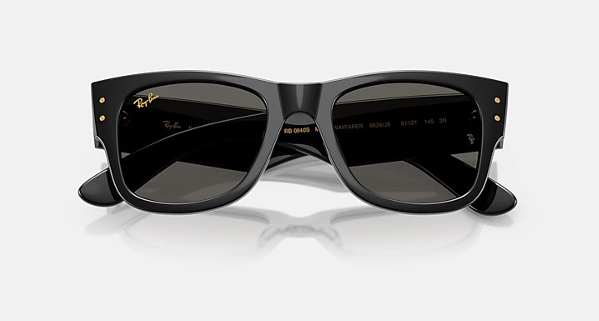 RAY-BAN MEGA WAYFARER BLACKED OUT COLLECTION RB0840S 6826J5