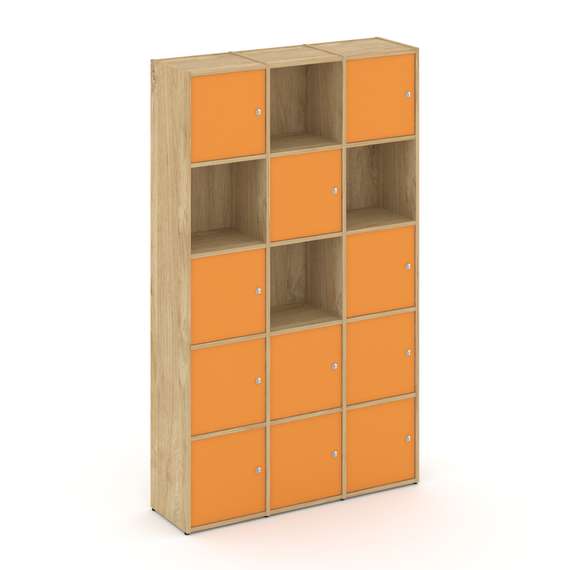 Locker plus Комплект №9 LK.K-009 Тиквуд Светлый/Оранжевый 1188*350*1983