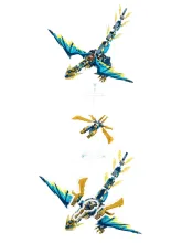 Конструктор NINJAGO 71796 Дракон против Робота-императрицы