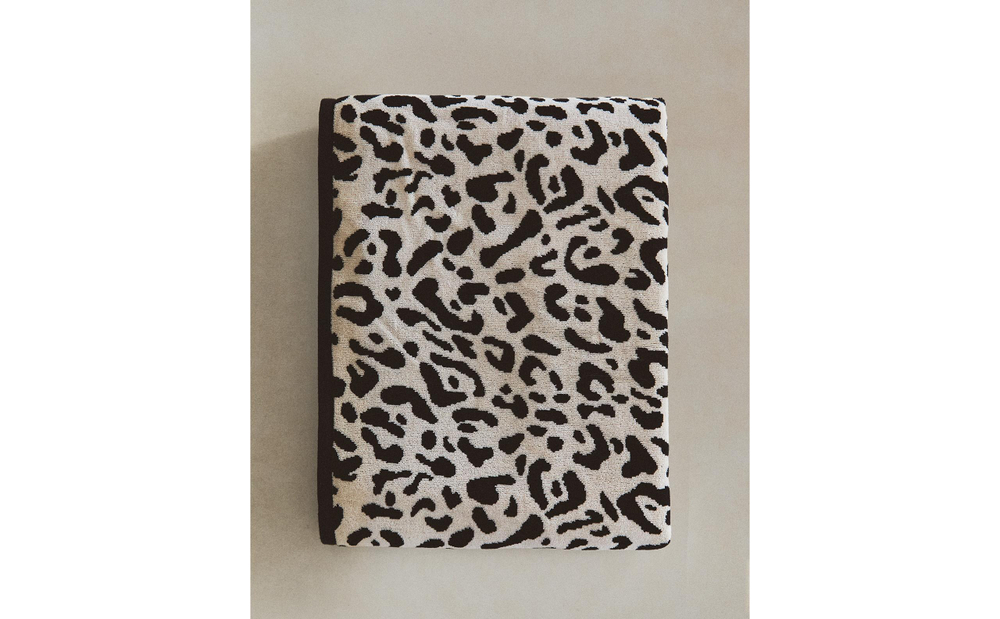 Zara Home Полотенце для лица и рук из хлопка, чёрный · 2546/013