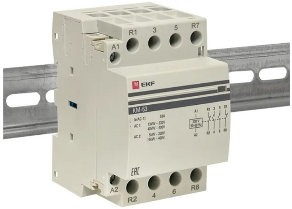 Контактор  EKF km-3-63-22