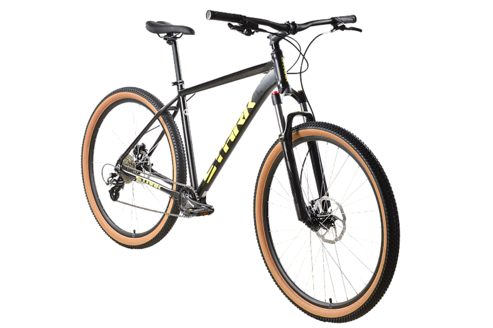 Велосипед 29" Stark'24 Hunter 29.3 HD  р.20" черный/кислотно желтый