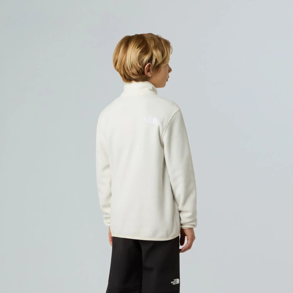 Детская флисовая кофта The North Face Teen Glacier 1/4 Zip бежевая