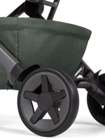 Детская прогулочная коляска Joolz Aer 2 с бампером Forest green/Mid Brown Carbon