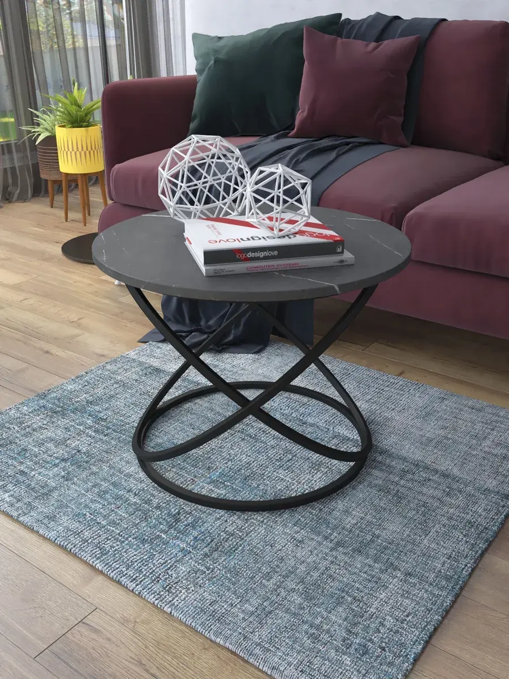 Журнальный стол Инфинити - ЧЧ - МДФ в ПВХ