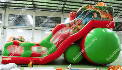 Батут-горка "Лев" 12*7.5*9 м