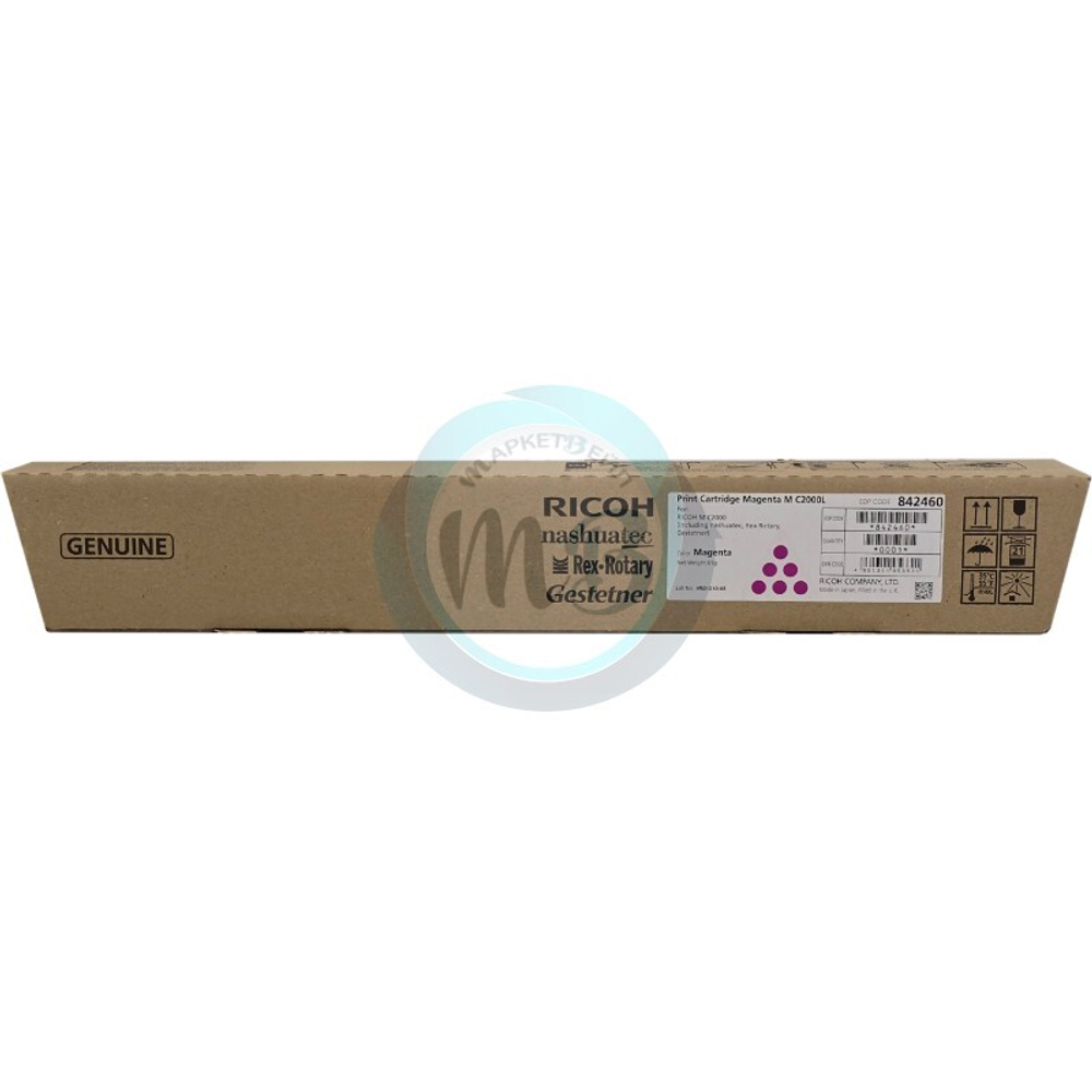 Тонер-картридж RICOH 842460 тип M C2000L для M C2000 пурпурный (2,5K)