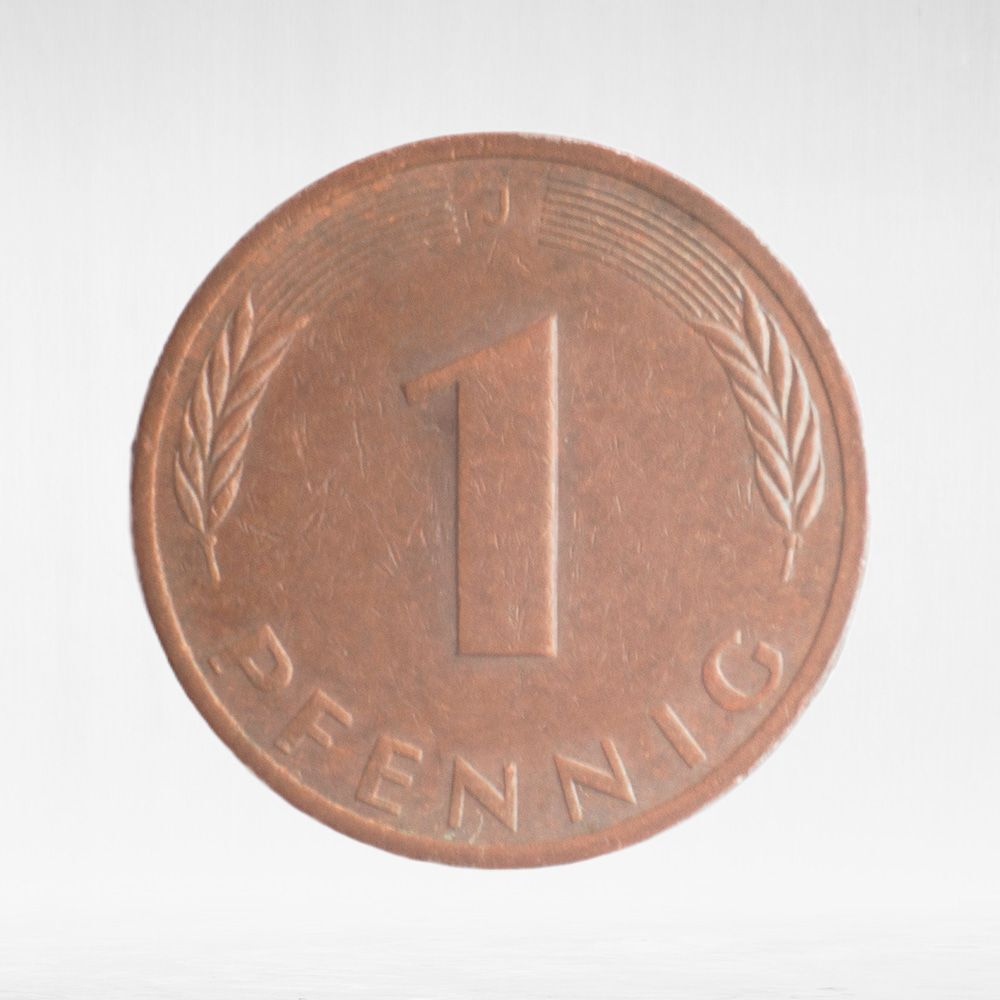 Germany, 1 Pfennig, 1979, (Hamburg Mint - "J"), VF
