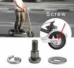 Болты заднего колеса Xiaomi M365. Комплект: 2 болта, 2 шайбы и 2 гроверные шайбы.