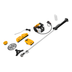 Триммер бензиновый DGT-43-PRO, анти-вибро, 43 см3, неразъем, состоит из 2 частей Denzel