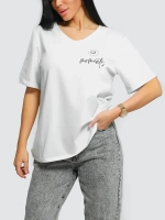 Футболка базовая женская большие размеры