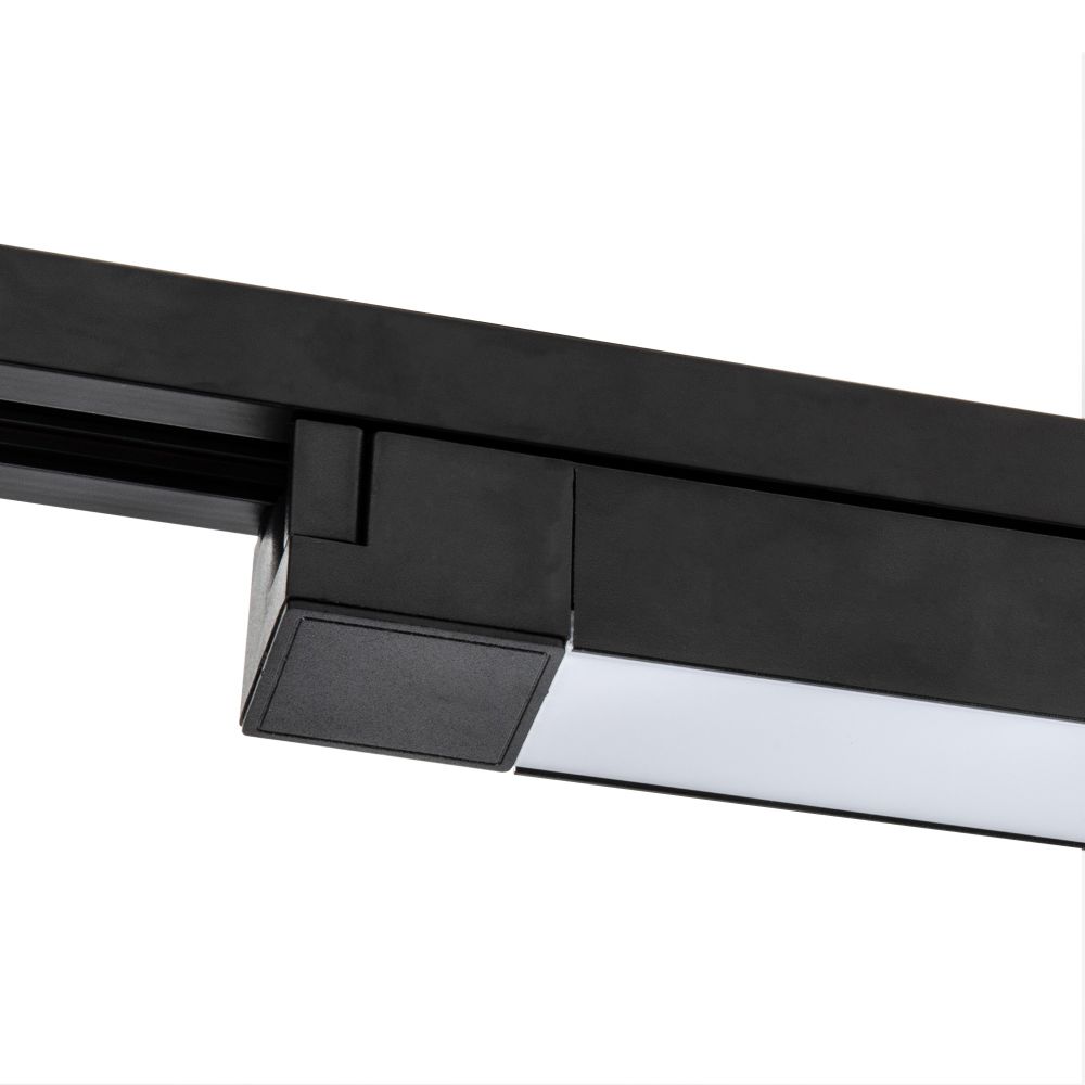 ULB-Q281 20W-4000K BLACK Светильник-прожектор светодиодный трековый. Линейный. 1600 Лм. Белый свет 4000К. Корпус черный. ТМ Volpe