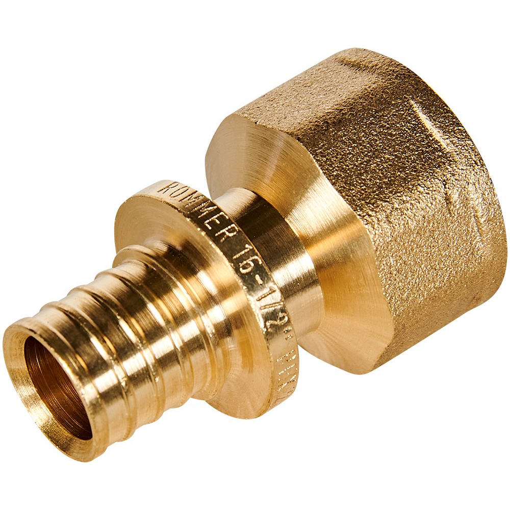 Переход на внутреннюю резьбу ROMMER - 16 x 1/2" (для труб из сшитого полиэтилена)