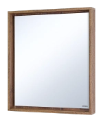 Зеркало с LED-подсветкой Misty DALLAS 70x80 Дуб Галифакс/олово