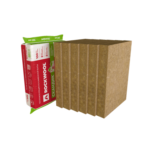 Утеплитель Rockwool Скандик 800*600*100мм 2,88м2
