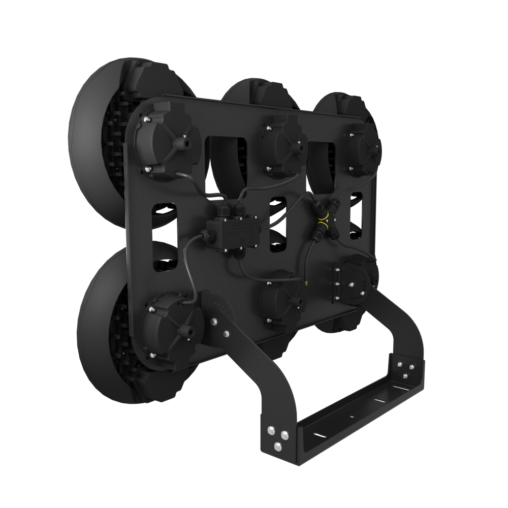 Прожектор LED ТАЙФУН ДО06-1200-002-5К-Л Д120 1200Вт 5000К IP65 Прозрачный 228000лм 260х161мм WOLTA PRO