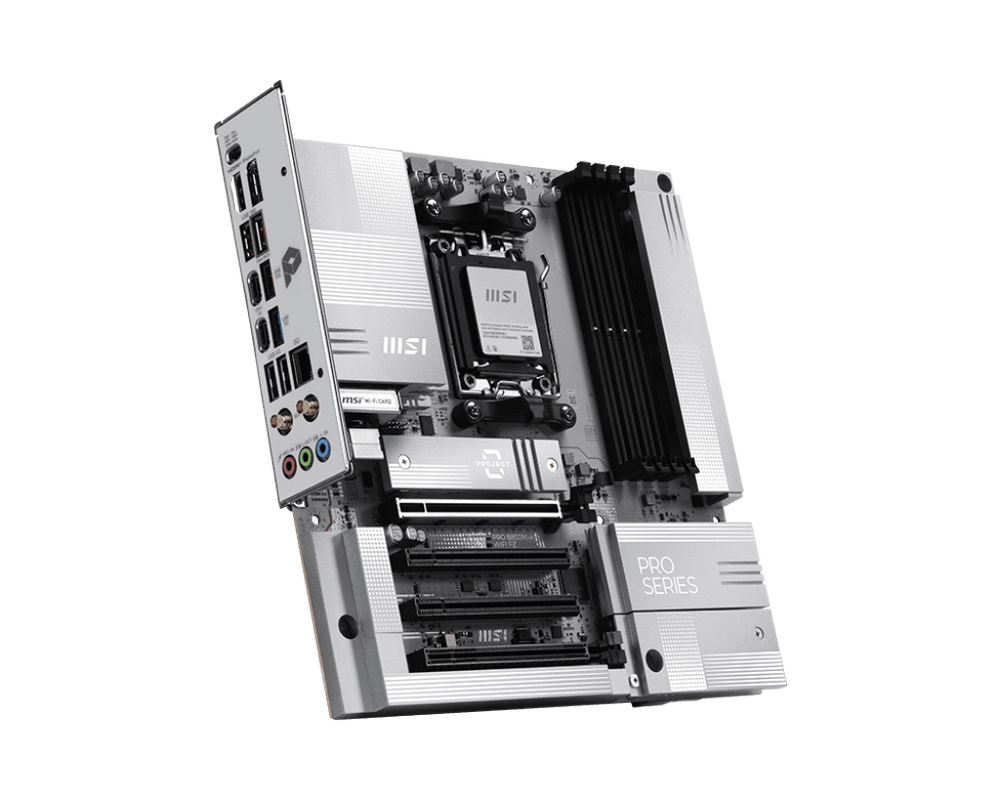 Материнская плата MSI PRO B850M-A WIFI PZ AM5 4xDDR5 4xSATA3 RAID 2xM.2 HDMI DP 2xType-C mATX