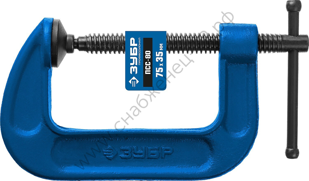 ЗУБР ПСС-80 G 75 мм, Струбцина (32245-075)