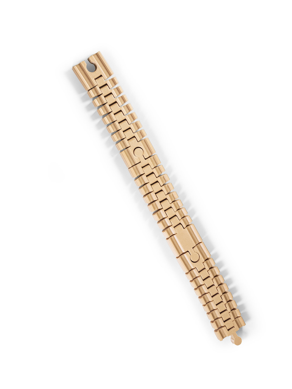 Гибкий соединитель для деревянной железной дороги ИКЕЯ (IKEA), рельсы 3D печать, 14 см., (мама-мама), бежевый