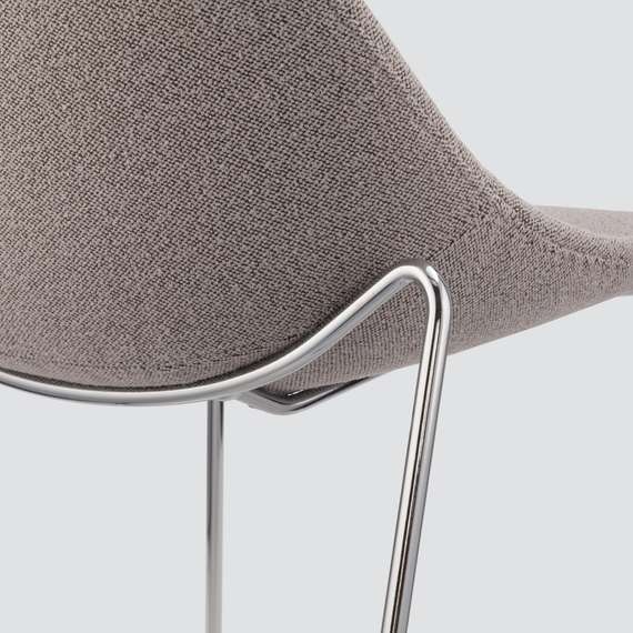 Стул Vid Soft серый, ножки хром