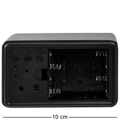 ЯЛ-07-05/ 8 Часы электронные сред. (черное дерево с синей подсветкой)