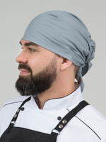 Головной убор - бандана повара кондитера Серая