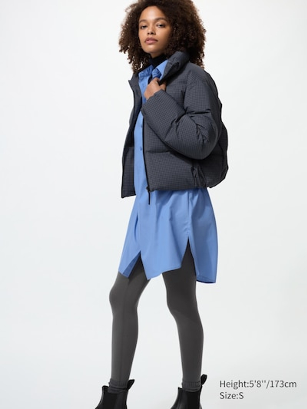 UNIQLO Леггинсы HEATTECH, темно-серый