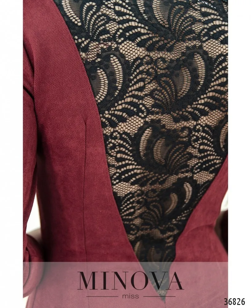 Платье 8621-бордо Minova