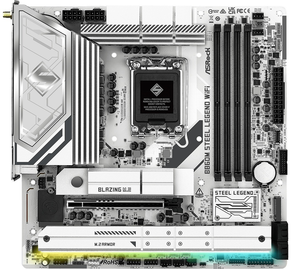 Материнская плата ASRock B860M STEEL LEGEND WIFI DDR5