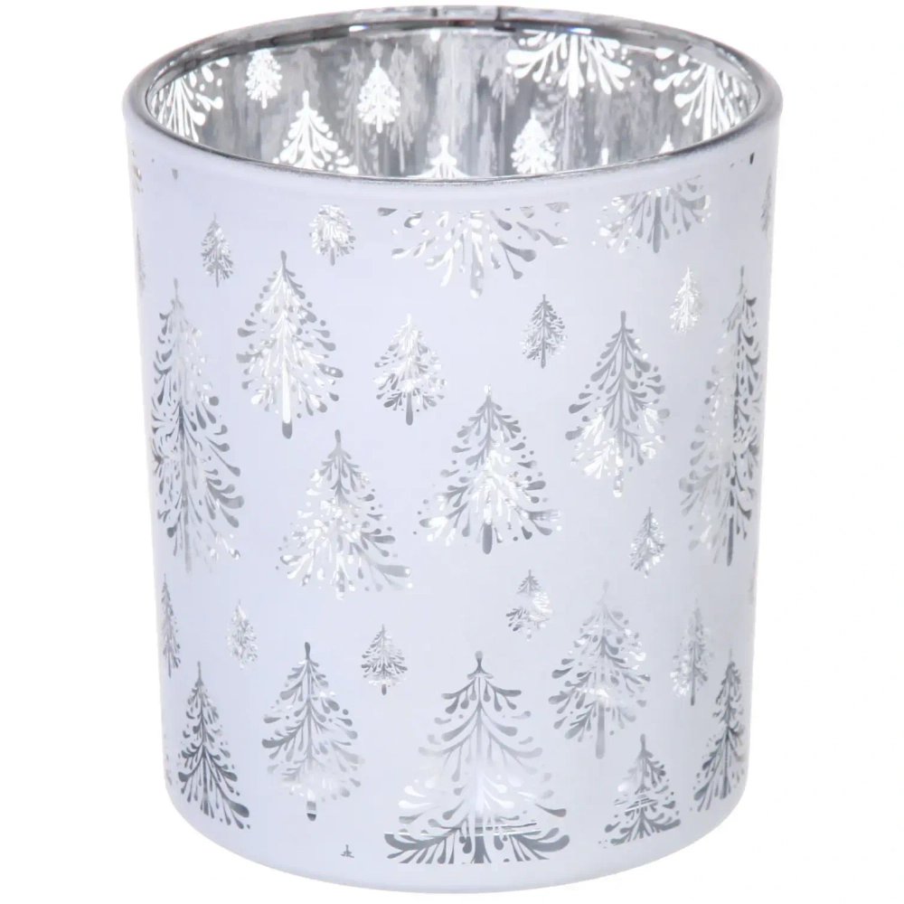 Подсвечник «Сказочная метель» 8,5*10 см, Белый