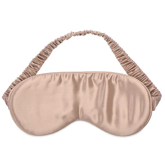 Маска для сна из натурального шелка цвета пыльной розы из коллекции essential