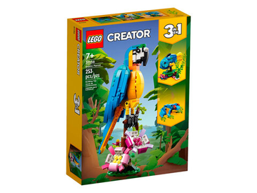Конструктор Лего Креатор Экзотический попугай | LEGO Creator Exotic Parrot коллекционный набор, 31136, 253 детали (7+)